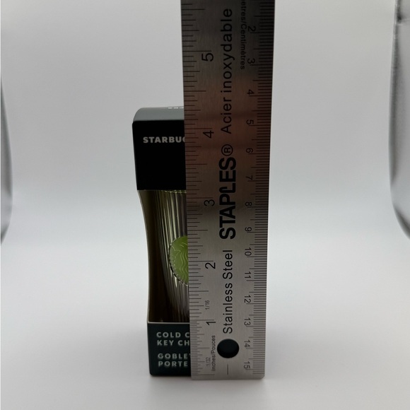 Starbucks 2025 Lime Green Purple Pleated Cold Cup Key Chain Keychain - Picture 6 of 9